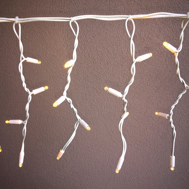 Outdoor Fringe Fairy Lights | 5m White Rubber Cable Connectable | 30cm Drops | Pro Series