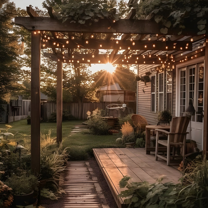 A60 Clear Bulb | 10m 10 Bulbs | Flush Mount Dimmable Festoon Lights