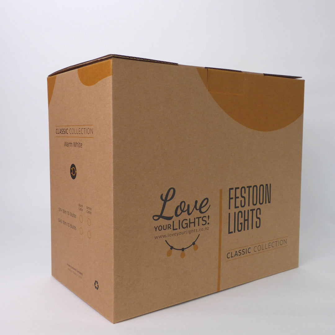 G45 Glass Bulb Connectable Festoon Lights from Love Your Lights