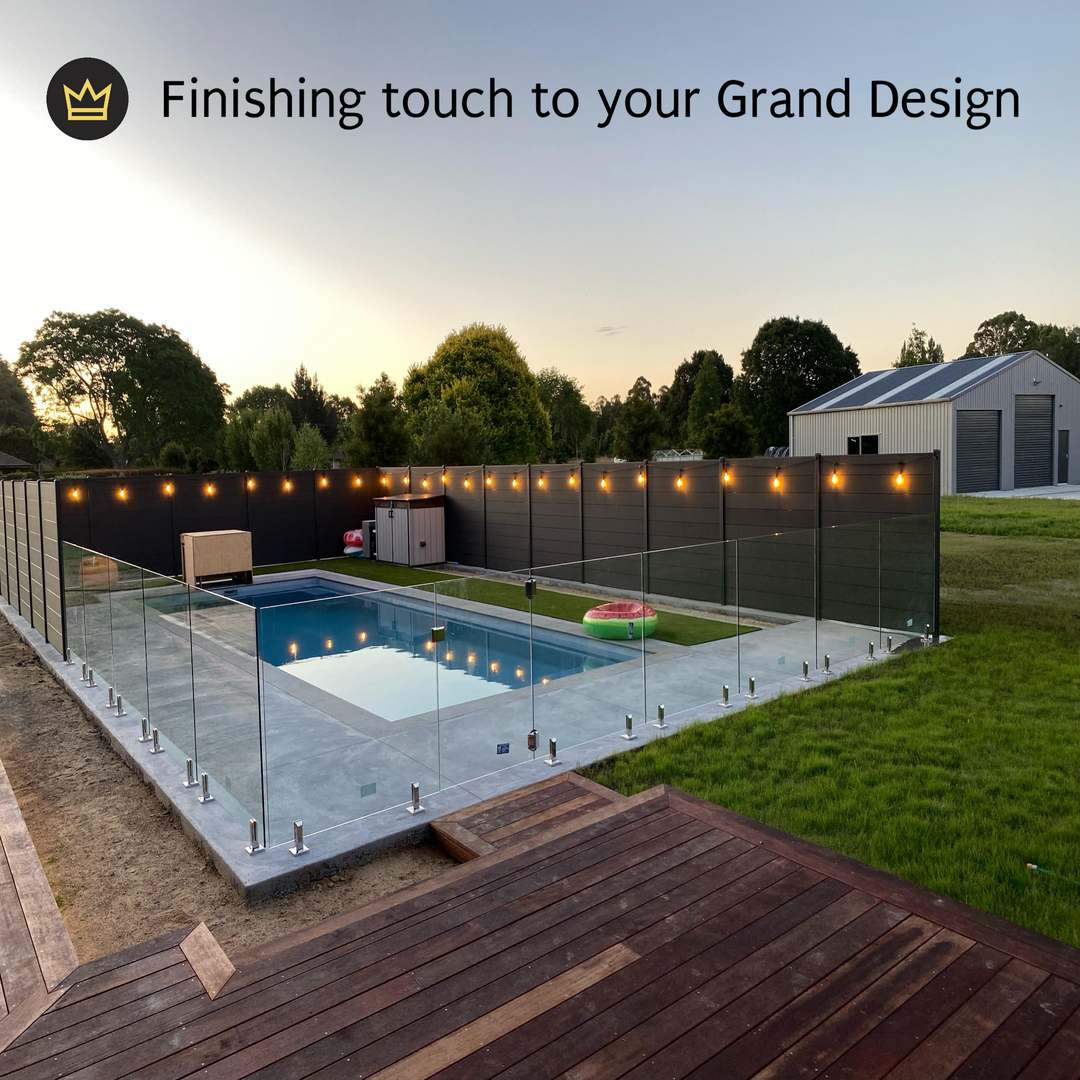 ST58 Clear Bulb | 10m 10 Bulbs | Drop Hang Dimmable Festoon Lights