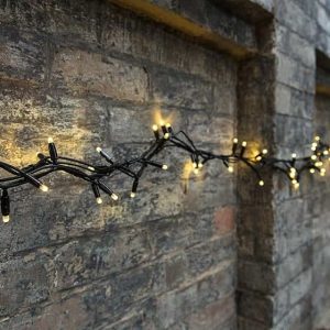 Indoor & Outdoor Fairy Lights | 10m Black PVC Cable Connectable | Core Series