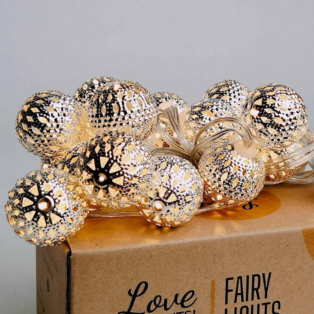 Moroccan Ball Fairy Lights | 20 Balls | Decorative Indoor