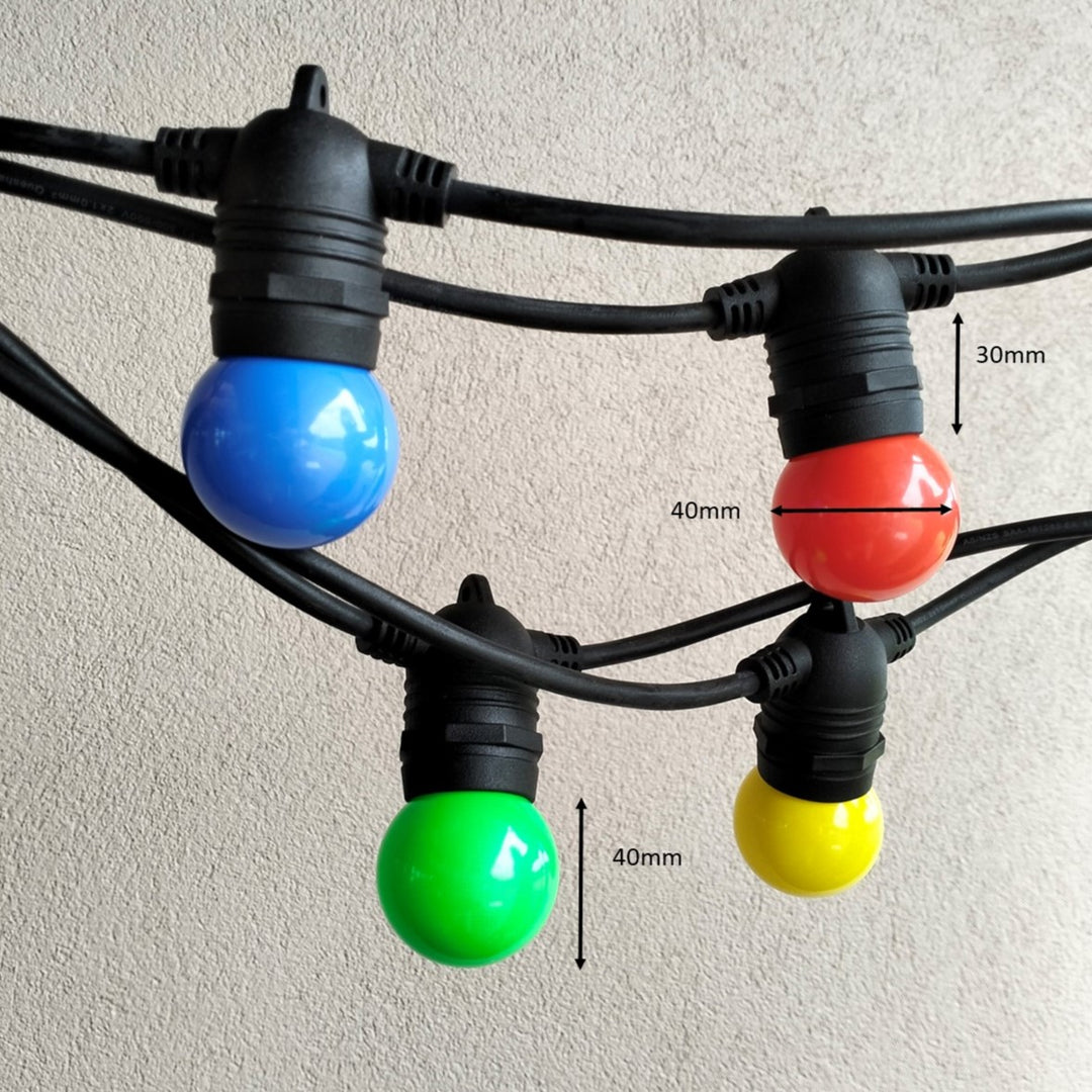 G45 Colour Bulb Connectable Festoon Lights from Love Your Lights