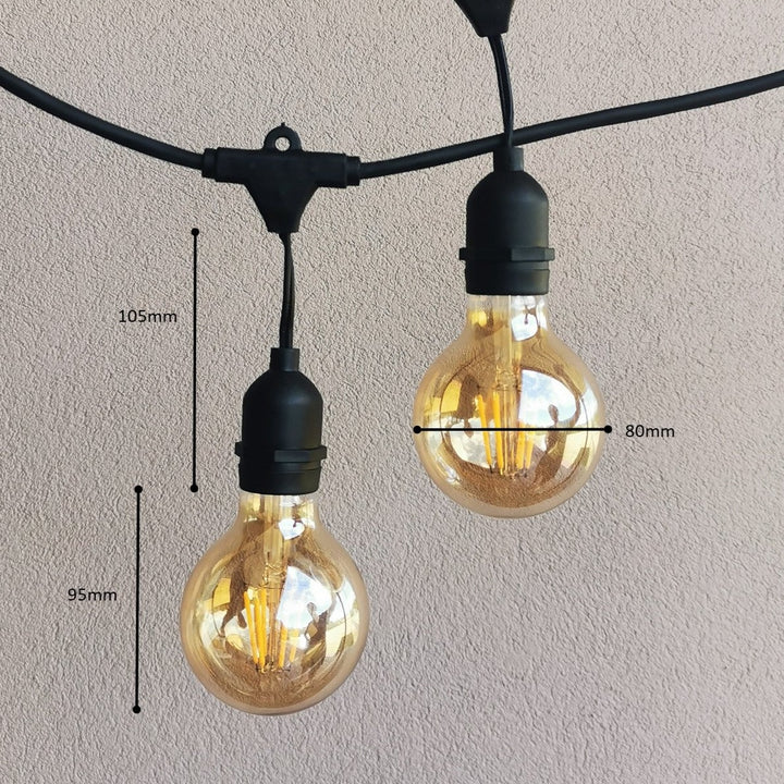 G80 Amber Bulb Festoon Lights from Love Your Lights