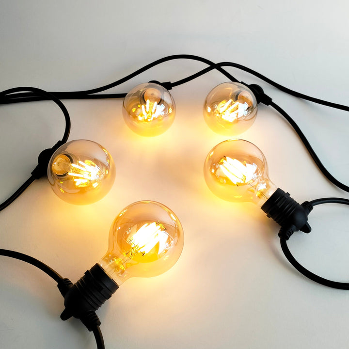 G80 Amber Flush Mount Festoon Lights from Love Your Lights