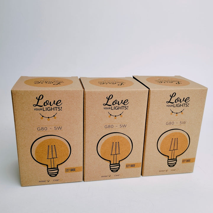 G80 Amber Flush Mount Festoon Lights from Love Your Lights