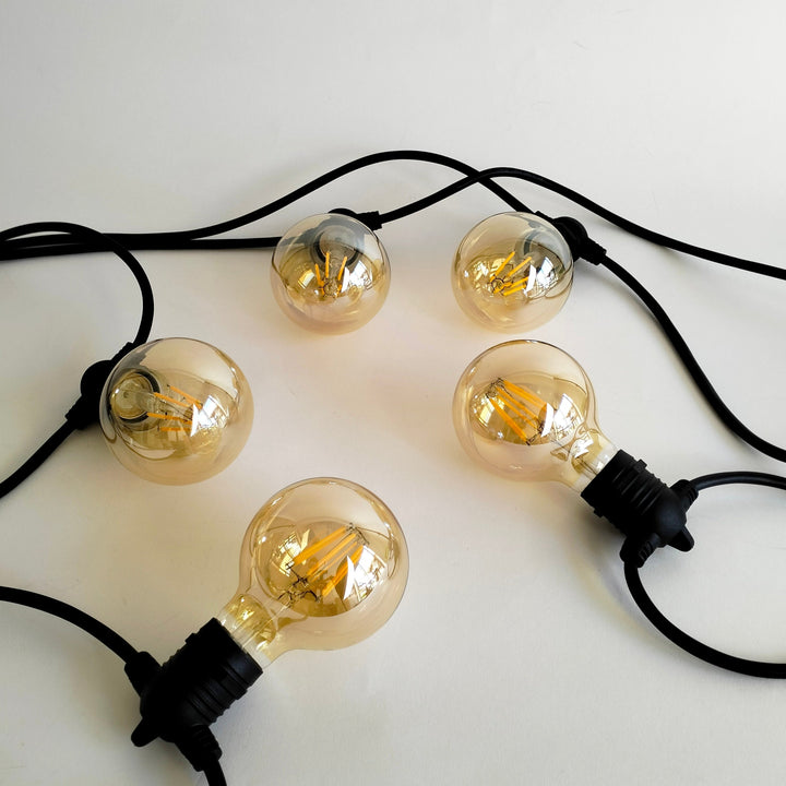 G80 Amber Flush Mount Festoon Lights from Love Your Lights