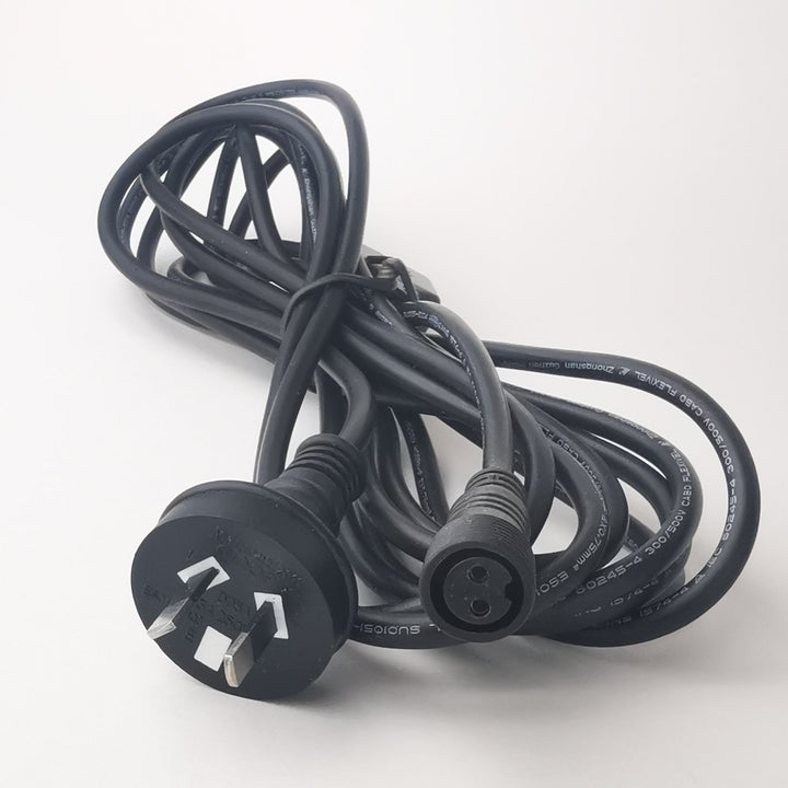 5m Fairy Light Power Cable | Rubber | Black | Pro Series