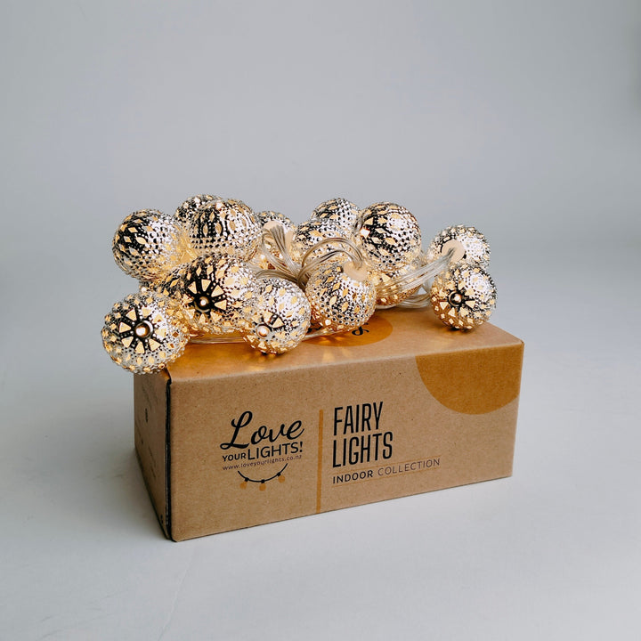 Moroccan Ball Fairy Lights | 20 Balls | Decorative Indoor
