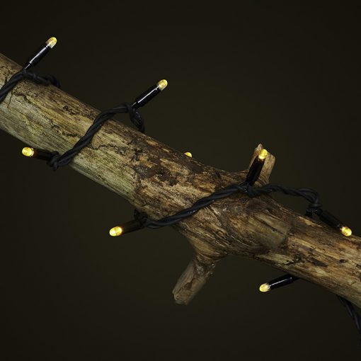 Outdoor Fairy Lights | 10m Black Rubber Cable Connectable | Pro Series