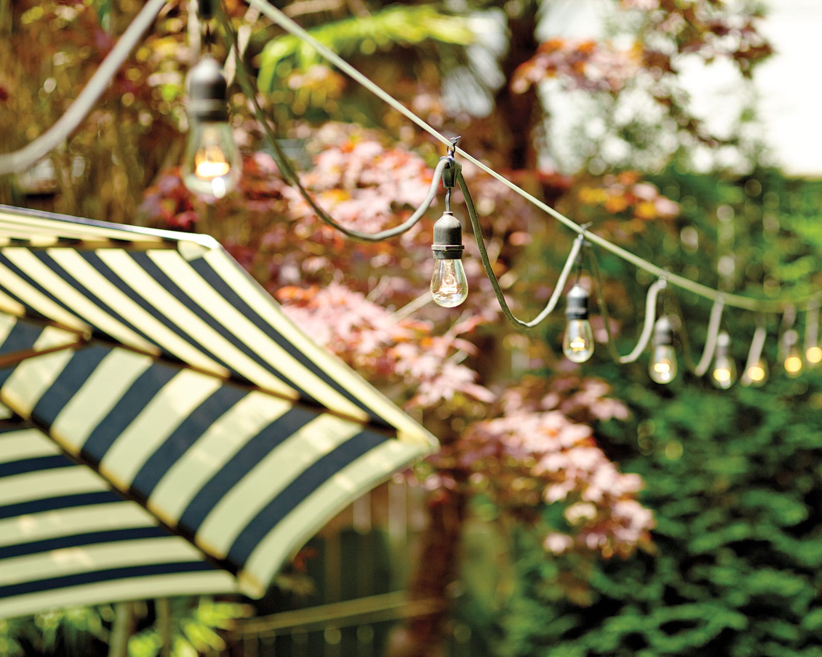 String Light Setup How to hang your string lights using a tension wire or nails – Love ...
