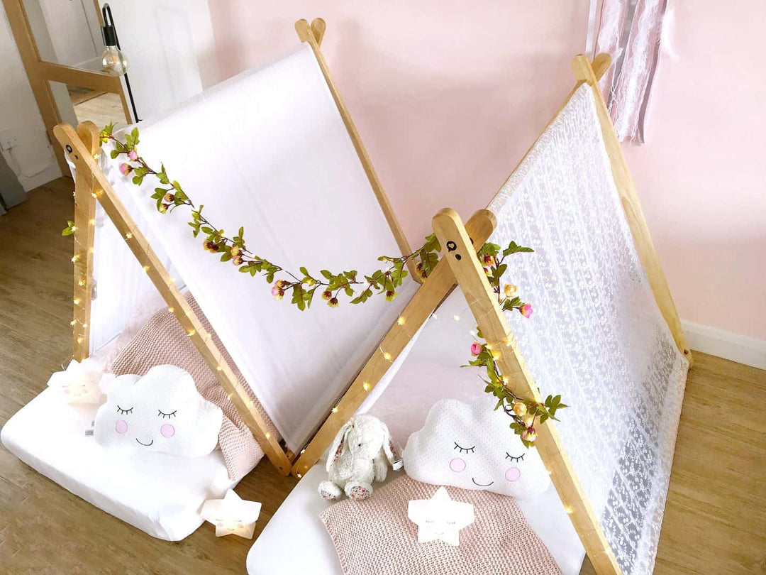 Create a Magical Teepee Sleepover Party with Fairy Lights!