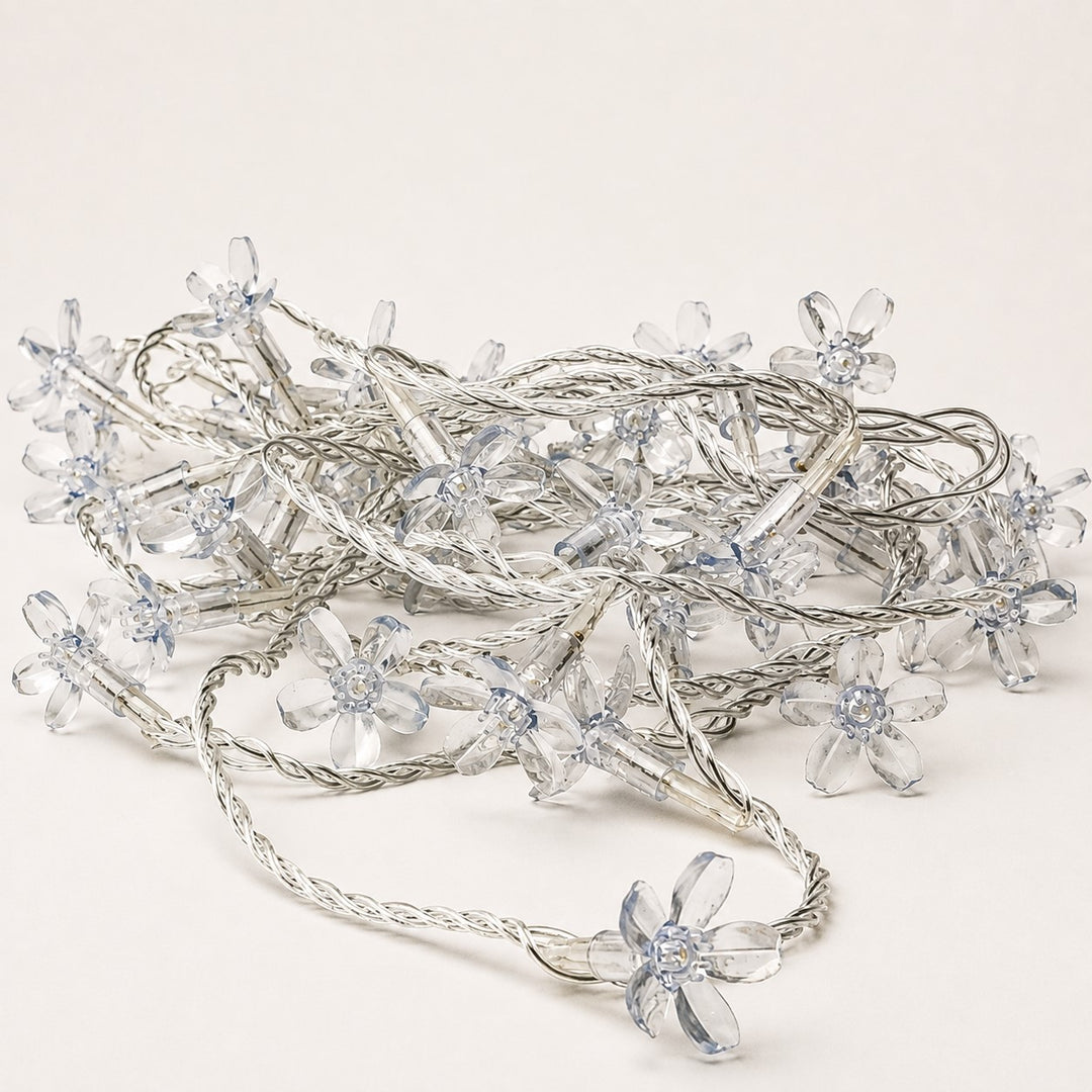 Indoor & Outdoor Flower Fairy Lights | 10m | Connectable  | Clear PVC Cable | Core Series