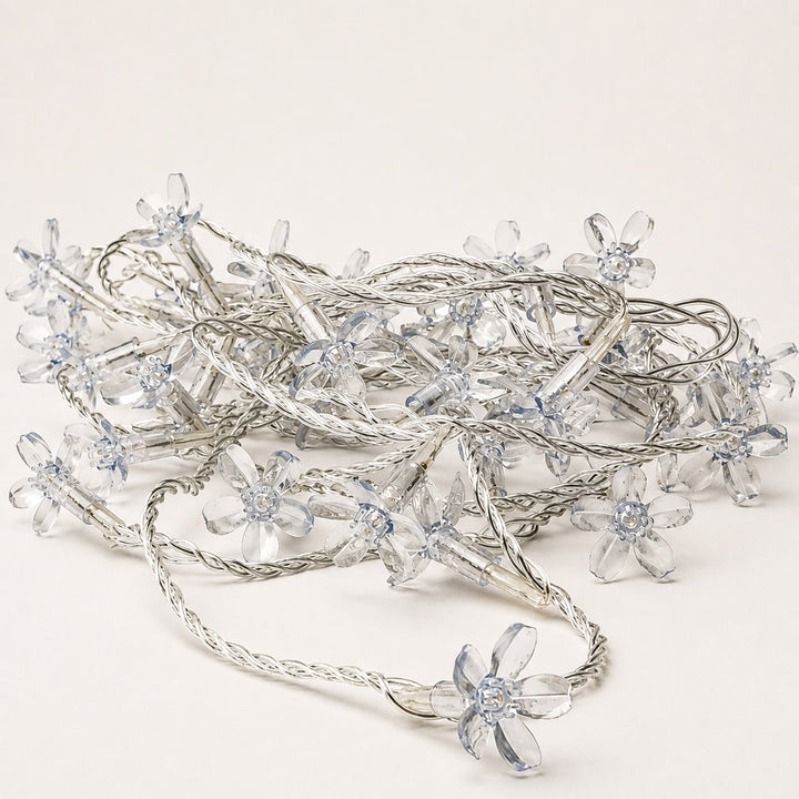 Indoor & Outdoor Flower Fairy Lights | 10m | Connectable  | Clear PVC Cable | Core Series