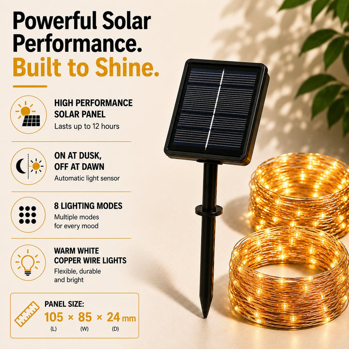Solar Fairy Lights | 30m