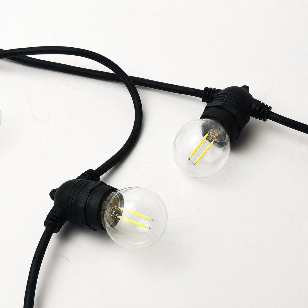 Festoon Lights | G45 Bulb | 5m 10 Bulbs | Flush Mount | Connectable