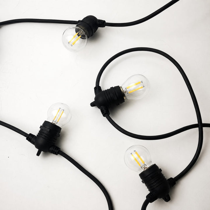 Festoon Lights | G45 Bulb | 10m 10 Bulbs | Flush Mount | Connectable