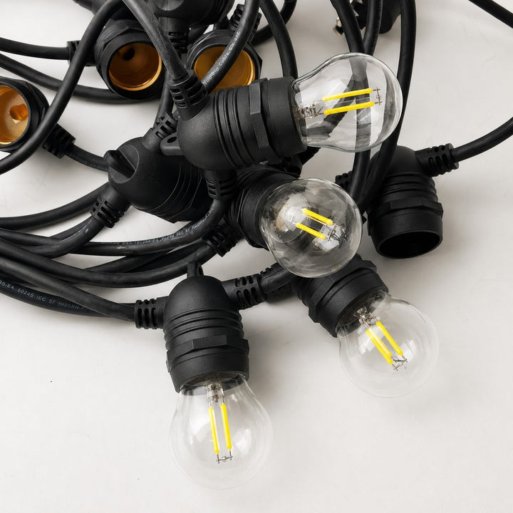 Festoon Lights | G45 Bulb | 10m 10 Bulbs | Flush Mount | Connectable