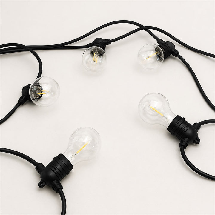 A60 Clear Bulb  | 10m 20 Bulbs | Flush Mount Dimmable Festoon Lights