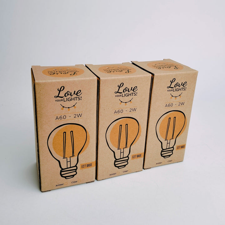 A60 Amber Dimmable Bulbs | 10 Pack