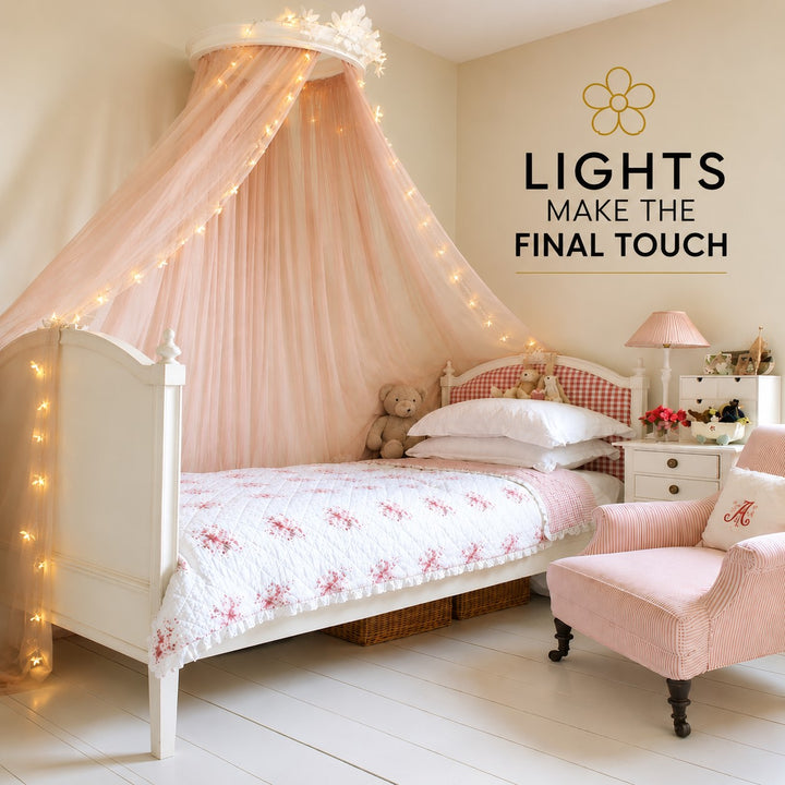 Indoor & Outdoor Flower Fairy Lights | 10m | Connectable  | Clear PVC Cable | Core Series