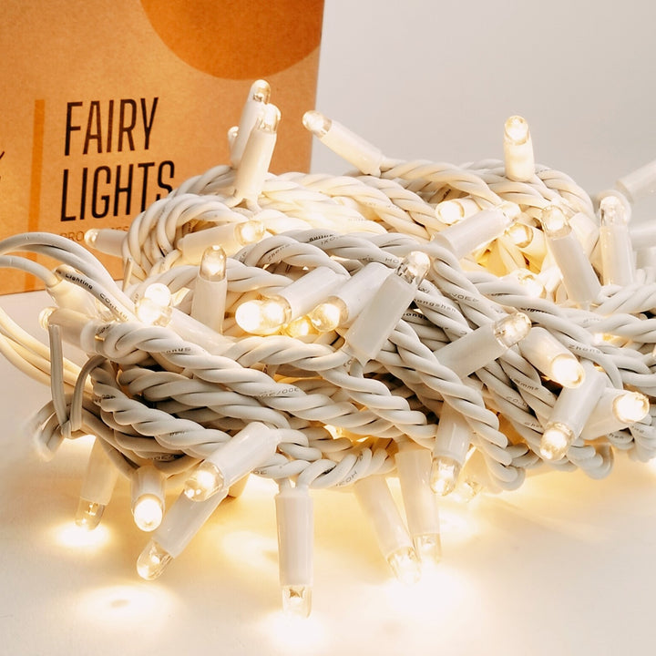 Outdoor Curtain Fairy Lights | 2m x 2m White Rubber Connectable  | Pro Series