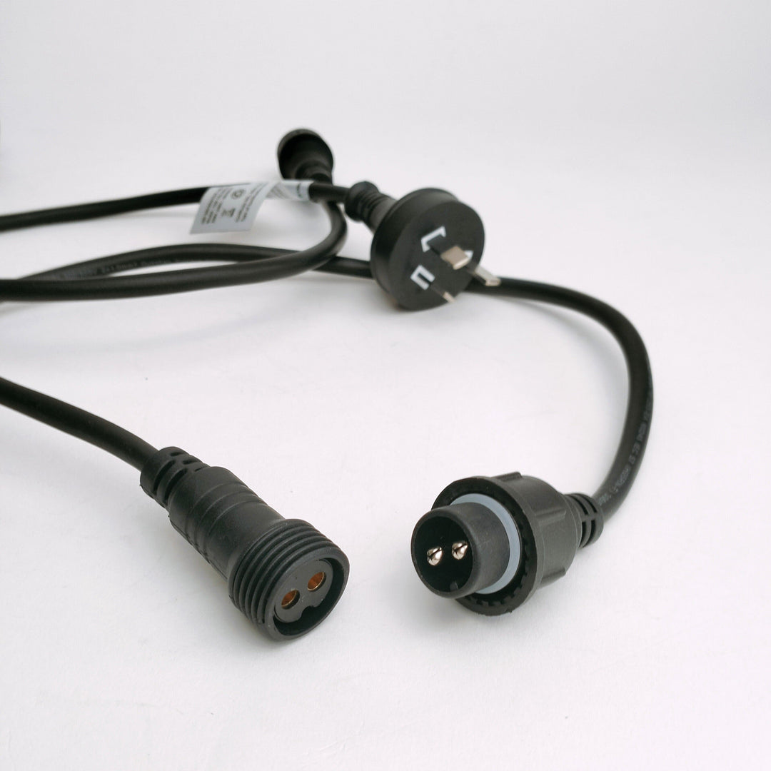 3m Festoon Light Extension Black