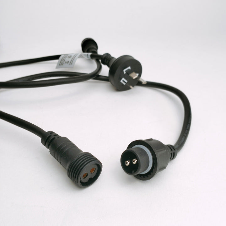 3m Festoon Light Extension Black
