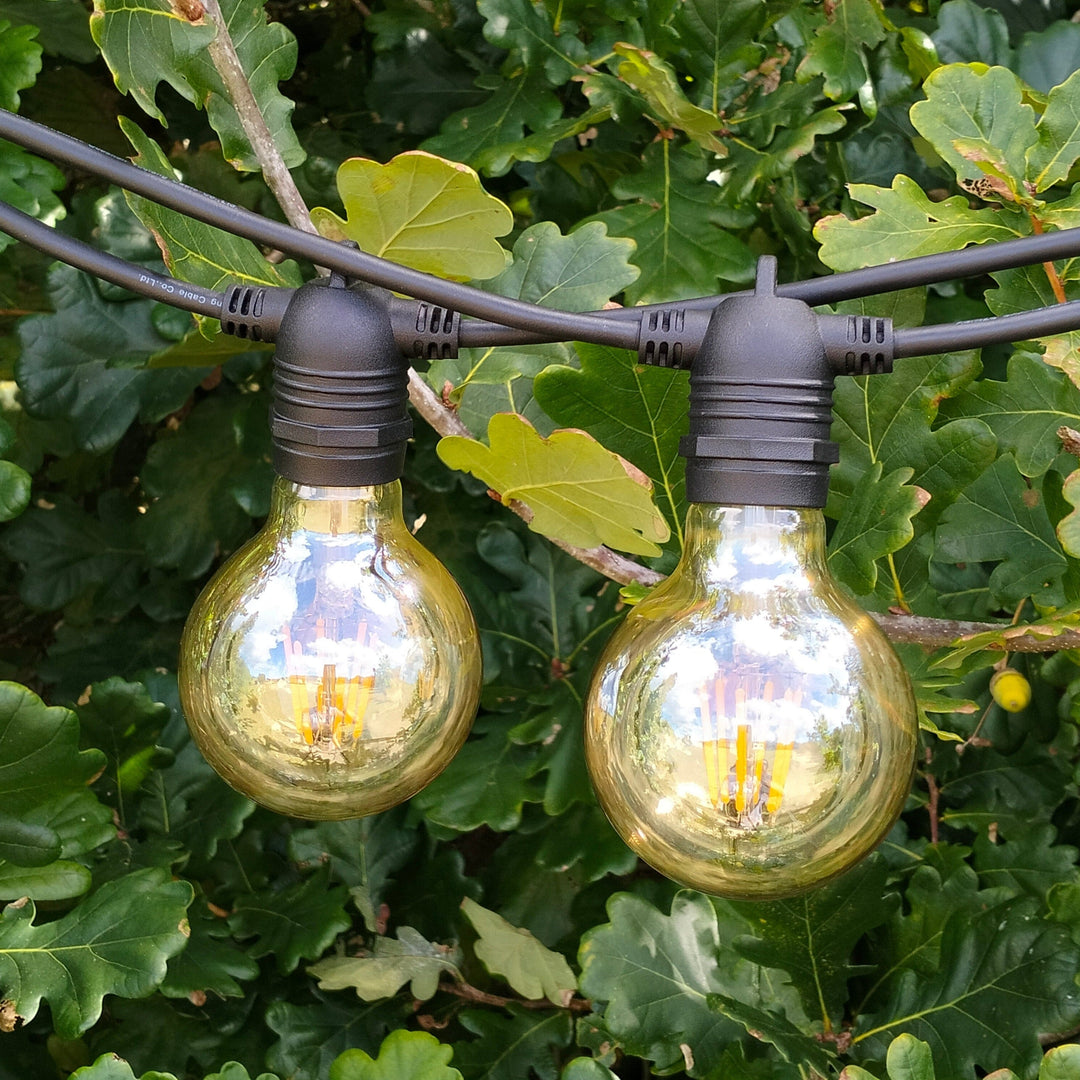 G80 Amber Flush Mount Festoon Lights from Love Your Lights