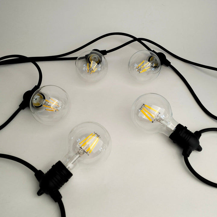 G80 Clear Flush Mount Festoon Lights from Love Your Lights