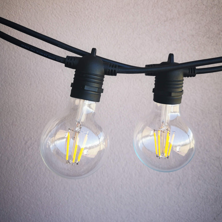 G80 Clear Flush Mount Festoon Lights from Love Your Lights