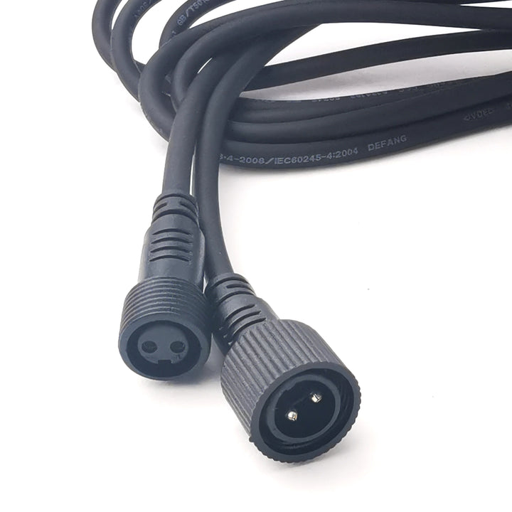 5m Connectable Fairy Light Extension Cable | Rubber | Black | Pro Series