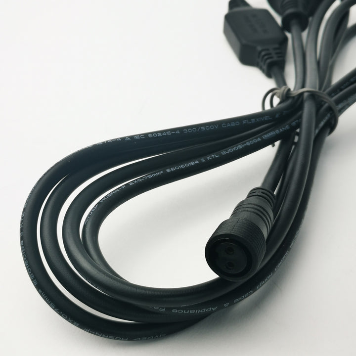 5m Fairy Light Power Cable | PVC | Black | Essential & Core