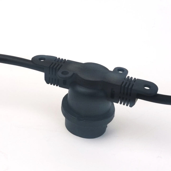 Flat Flush Festoon Lights | A60 Amber Bulb | Connectable & Dimmable