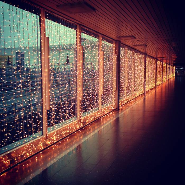 Outdoor Curtain Fairy Lights | 3m x 3m Black Rubber Connectable | Pro Series