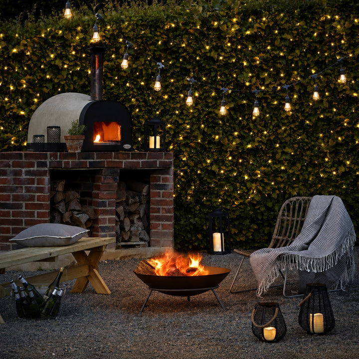 Solar S14 Festoon Lights | Drop Hang Style | 14.7m 15 Bulbs | Remote Control