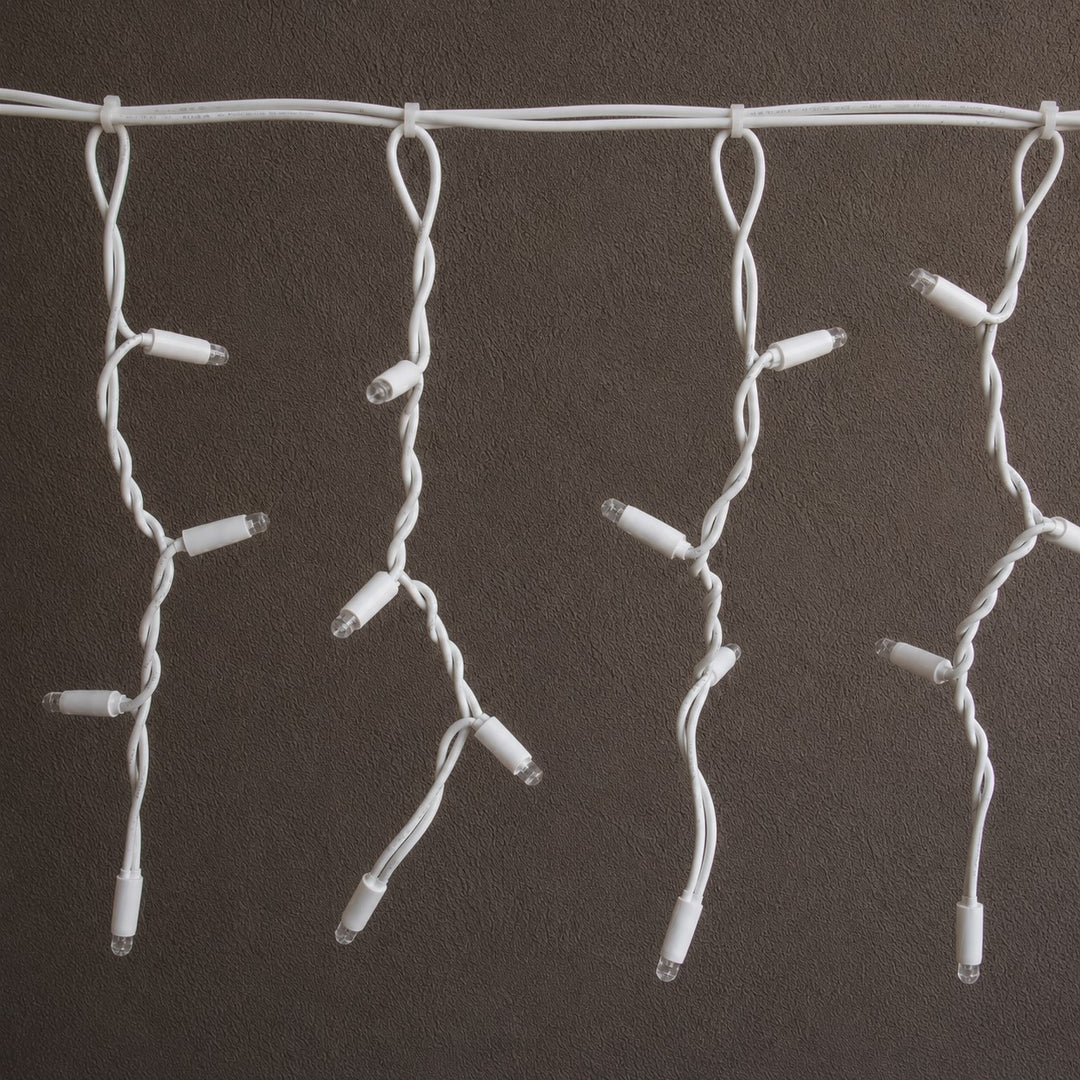 Outdoor Fringe Fairy Lights | 5m White Rubber Cable| Connectable | 30cm Drops | Pro Series