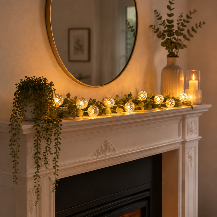 Moroccan Ball Fairy Lights | 20 Balls | Decorative Indoor