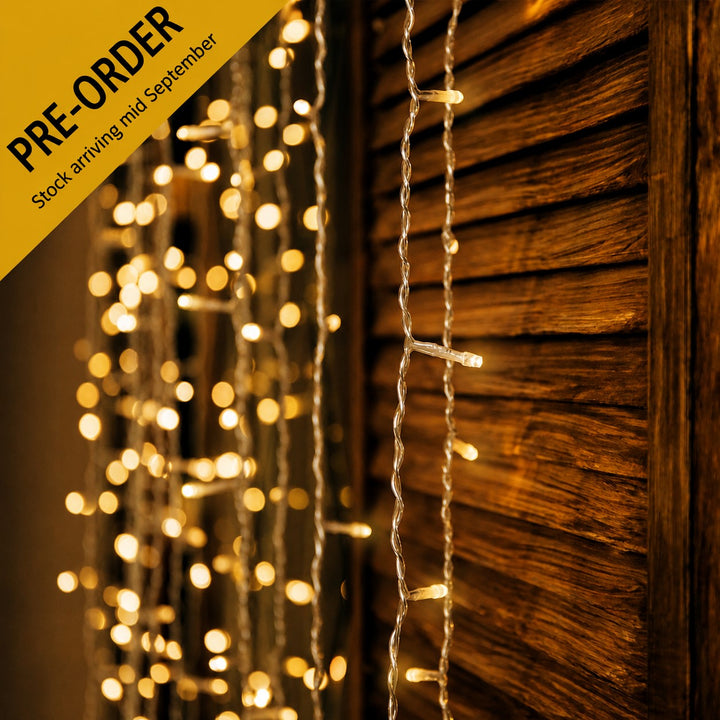 Indoor Fairy Lights | 10m | Connectable | Clear PVC Cable | Essential Series