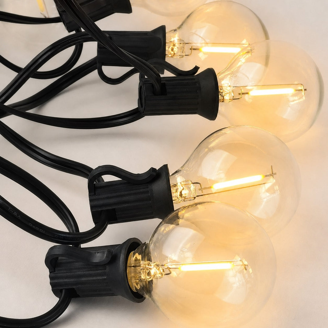Solar G40 Clear Festoon Lights | 7.6m 25 Bulbs