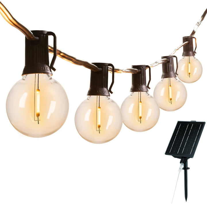 Solar G40 Clear Festoon Lights | 7.6m 25 Bulbs