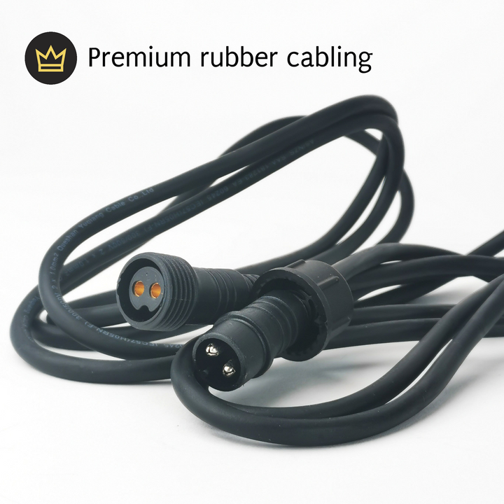 Drop Hang Festoon Lights | A19 Amber Bulbs | Connectable & Dimmable