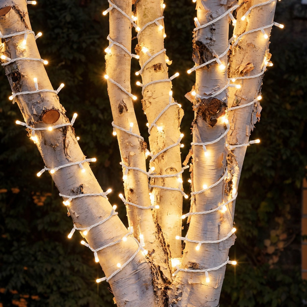 Pro Series | Outdoor Fairy Lights | White Rubber Cable | Connectable
