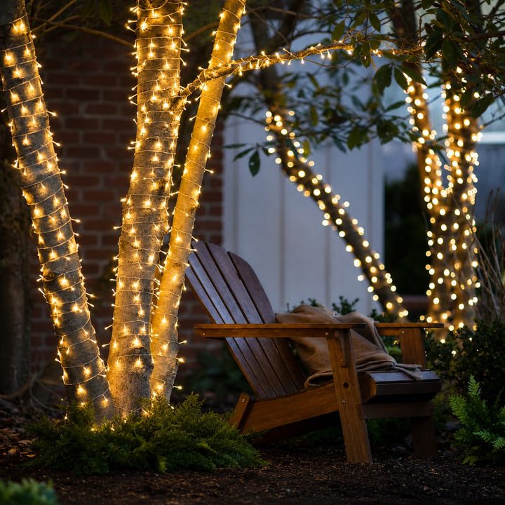 Pro Series | Outdoor Fairy Lights | White Rubber Cable | Connectable