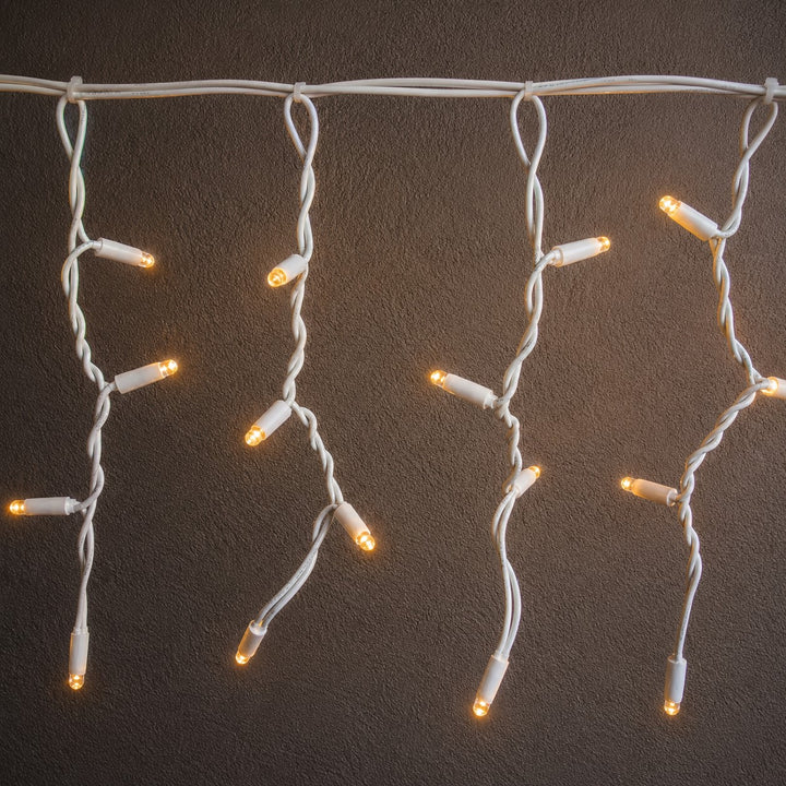 Outdoor Fringe Fairy Lights | 5m White Rubber Cable| Connectable | 30cm Drops | Pro Series