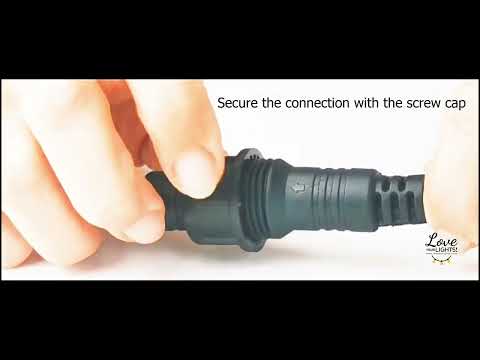 Outdoor Fringe Fairy Lights | 3m Black Rubber Cable | Connectable | 30cm Drops | Pro Series